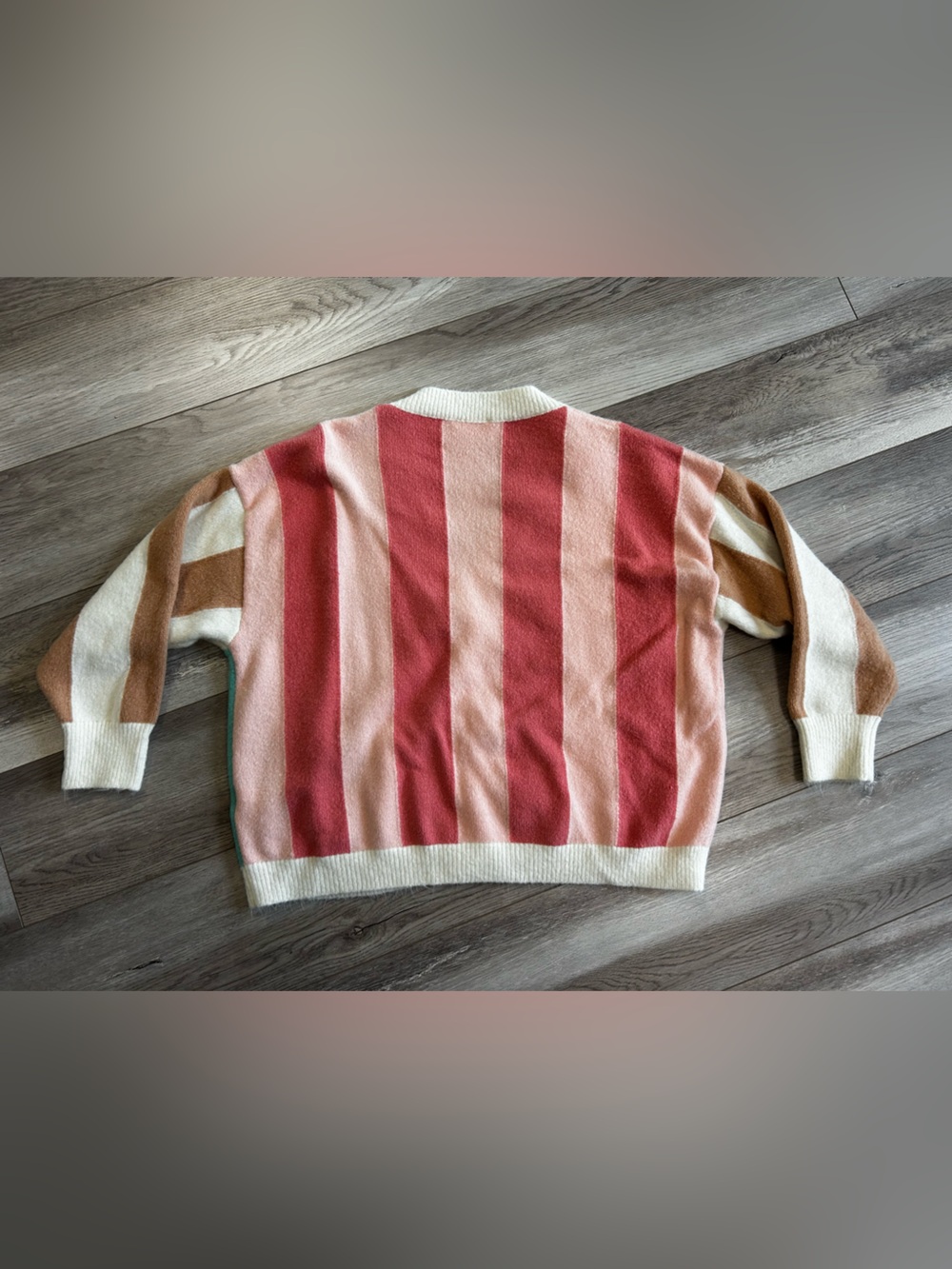 Pink Lily Striped Cardigan, NWOT - Picture 4 of 4